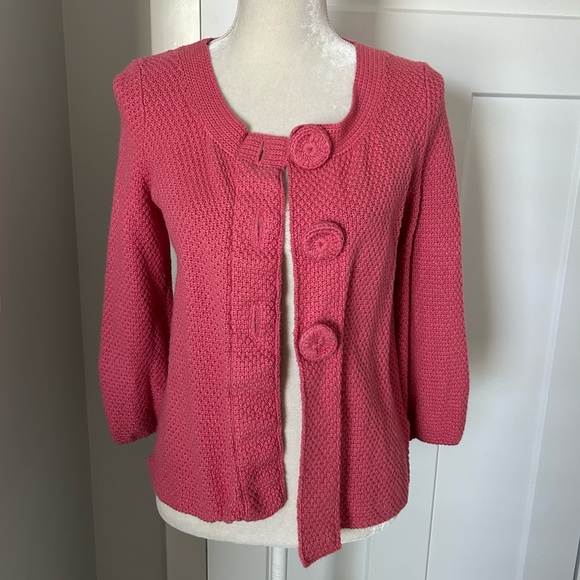 Boden Sweaters - Boden Crochet Button Cardigan